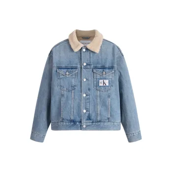 CALVIN KLEIN Jacket Women's Denim Light Blue