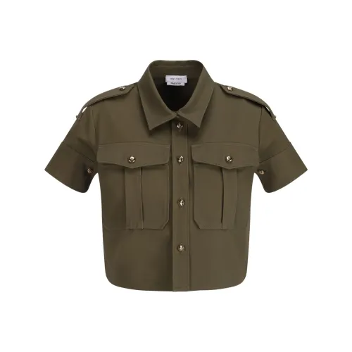 Alexander McQueen Short Sleeved Cropped Shirt
