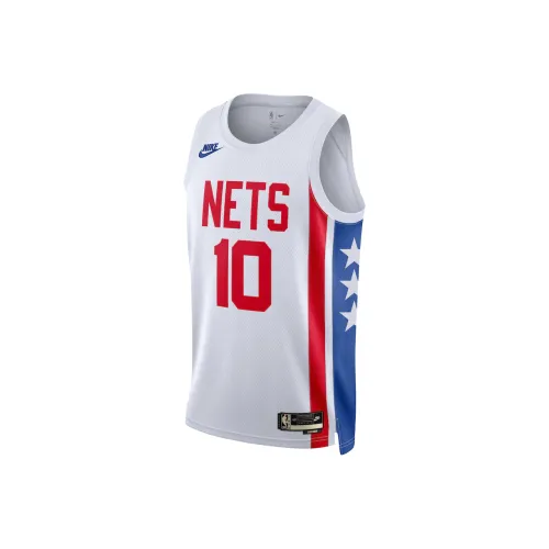 Nike x NBA Brooklyn NetsDri Fit Ben Simmons Basketball Jerseys Men's White