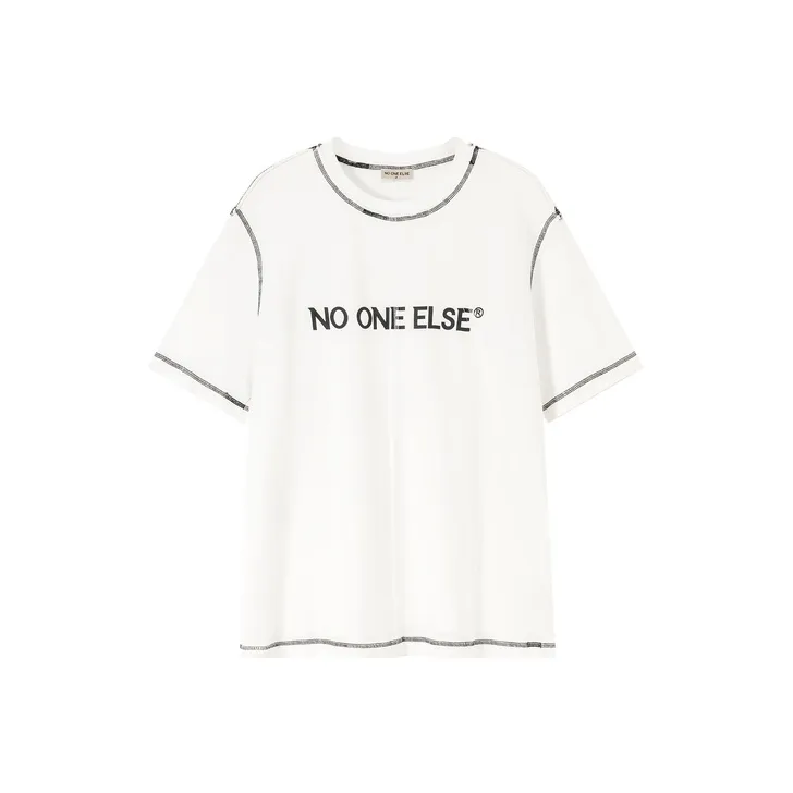 NO ONE ELSE Drop Shoulder Sleeve T Shirt Unisex-0