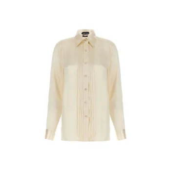 TOM FORD Pintuck Detailed Long Sleeved Shirt