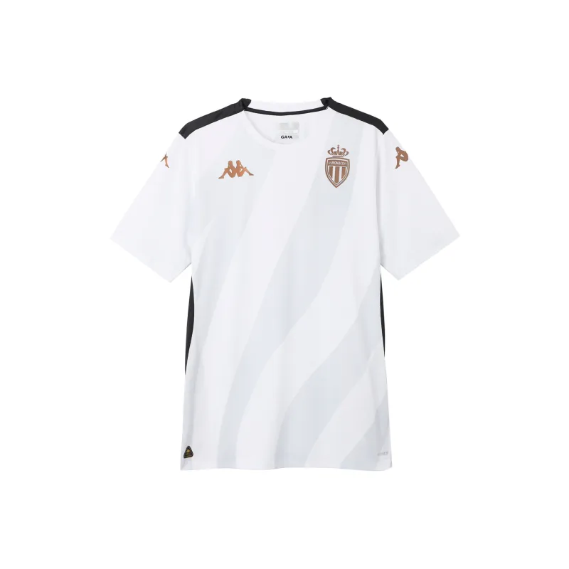 Kappa Aboupre Pro 8 AS Monaco 24/25 Soccer Jersey Men's White-0
