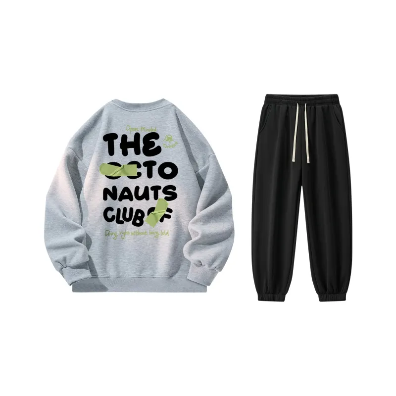 Small Columns Under The Sea Sweatshirt Set Unisex-38