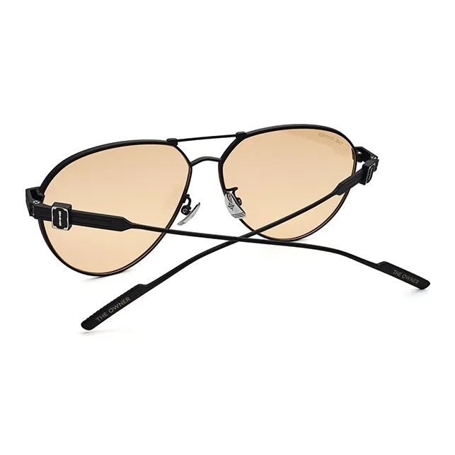 THE OWNER Titanium Irregular Shape Sunglasses Unisex-7