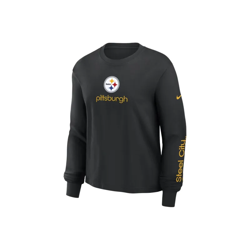 Nike Pittsburgh Steelers Boxy Women's Nike Nfl Long Sleeve T Shirt-0