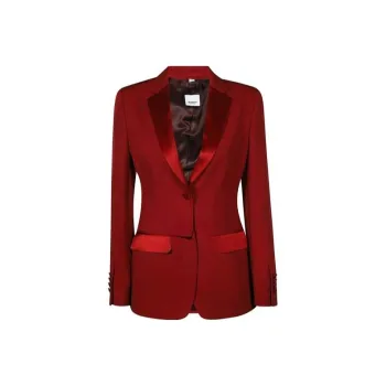 Burberry Jackets Women's Deep Rouge Red