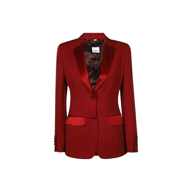 Burberry Jackets Women's Deep Rouge Red-0