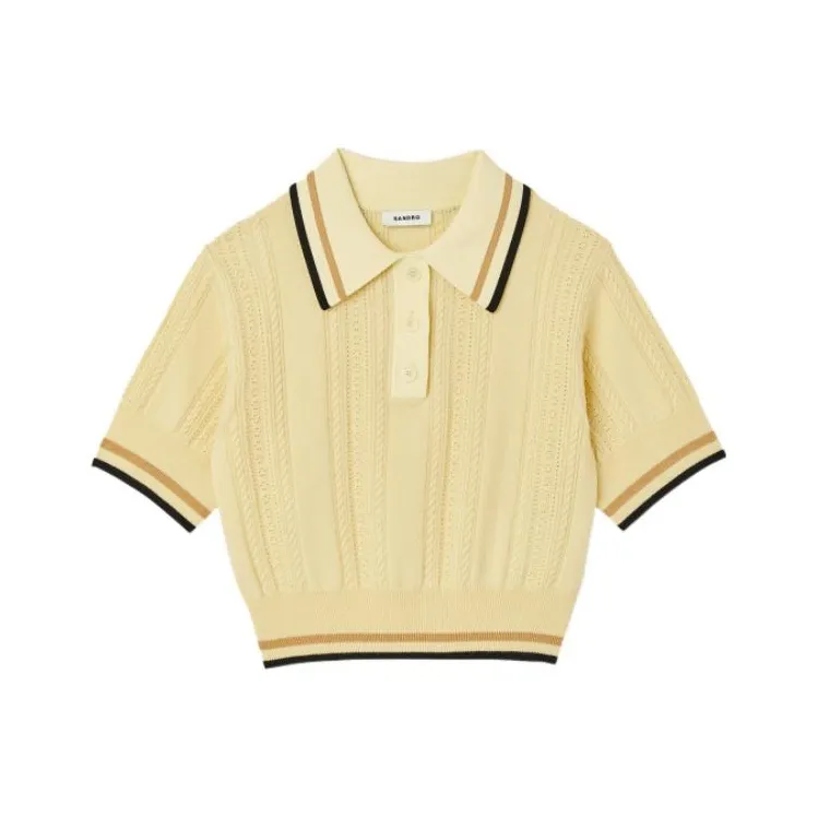 Sandro SS23 Knitwear Women's Light Yellow-0