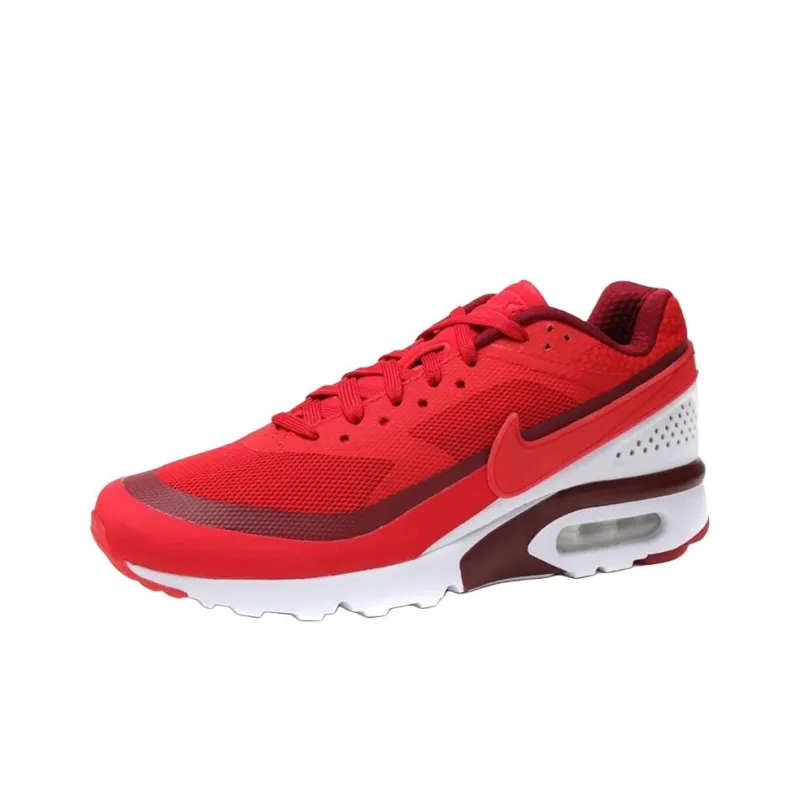 Nike Air Max BW Anti Slip Wear Resistant Low Top Casual Shoes Men's Red-1