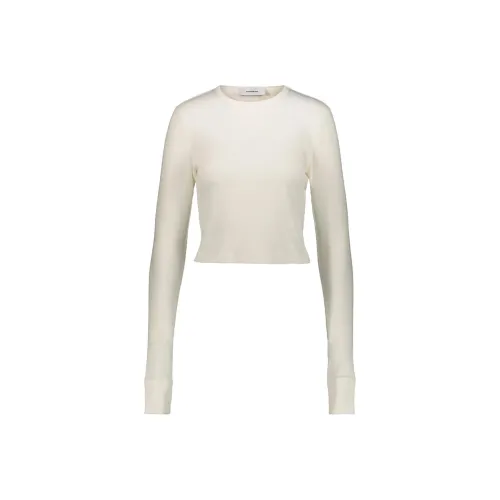 WARDROBE.NYC X Hailey Bieber Hb Ribbed-knit Cropped T-shirt