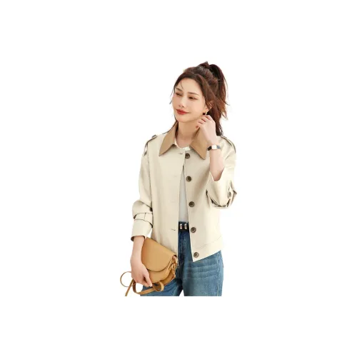 TERRE BLEUE Jackets Coats Women's Khaki