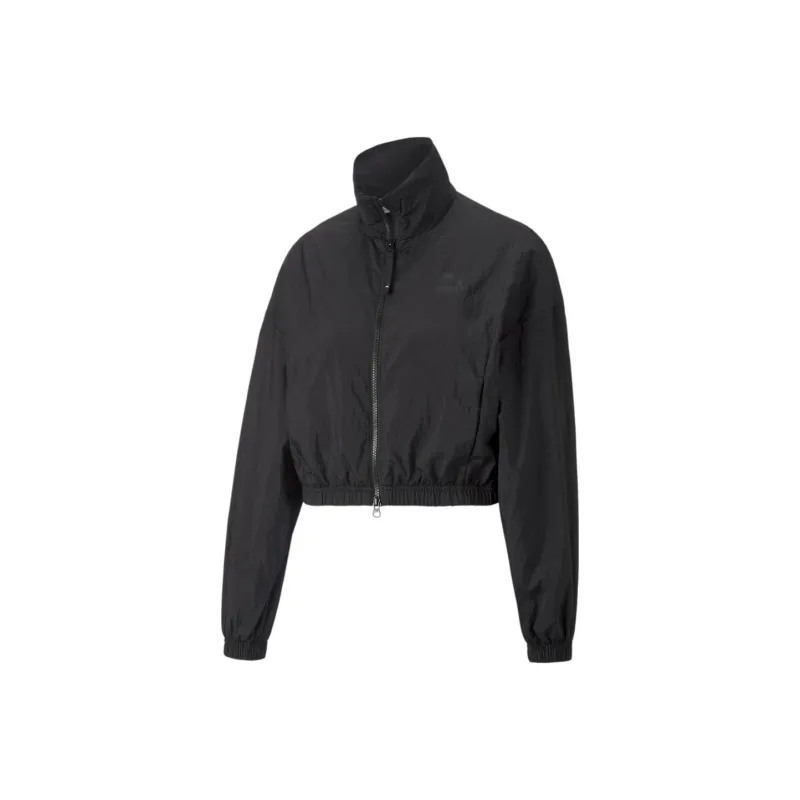 PUMA Dare To Woven Cropped Track Jacket Jacket Women's Black-0