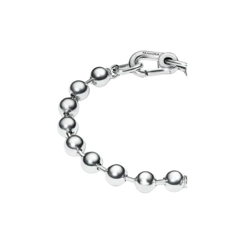 Pandora 925 Sterling Silver, Gold Plated, Copper Silver, Alloy, Glass Bracelets Unisex Silver-1