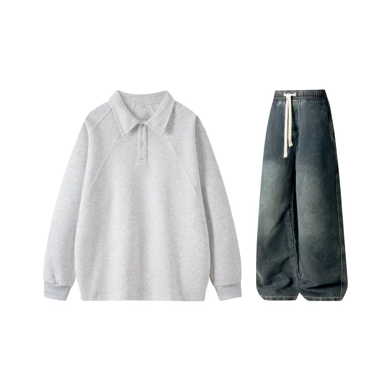 A.X.S.K Sweatshirt Sets Unisex-28