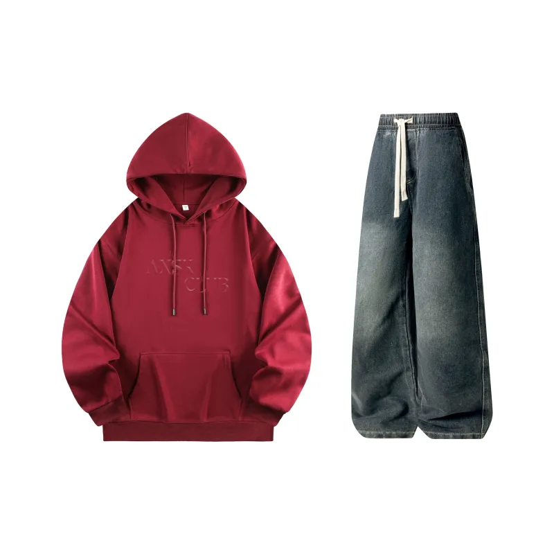 A.X.S.K Sweatshirt Sets Unisex-52
