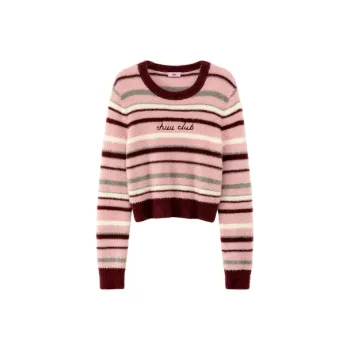 CHUU Knitwear Women's Pink Stripes