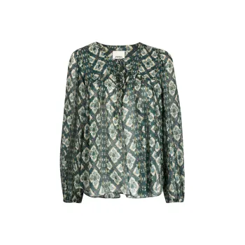 ISABEL MARANT Graphic Print Long Sleeved Top
