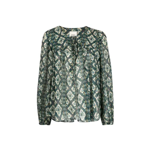 ISABEL MARANT Graphic Print Long Sleeved Top