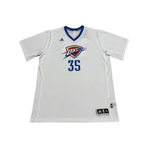 Adidas x NBA Oklahoma Thunder KD SW Basketball Jerseys Unisex White