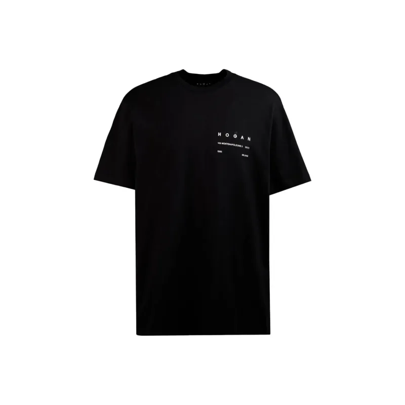HOGAN Logo Printed Crewneck T Shirt-0