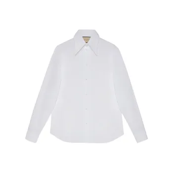GUCCI Women's Cotton Poplin Shirt White