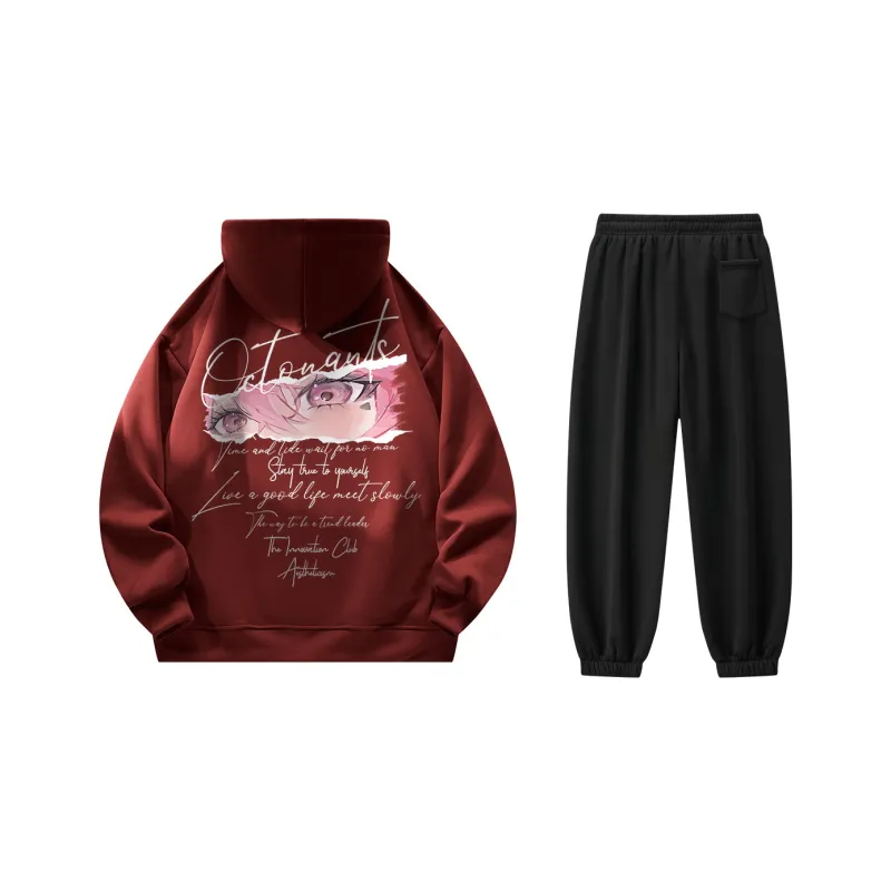 Small Columns Under The Sea Sweatshirt Set Unisex-10