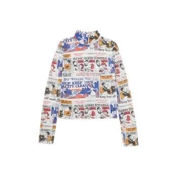 MOUSSY X MTA Co-brand Knitwear Women's 017 Mixed White