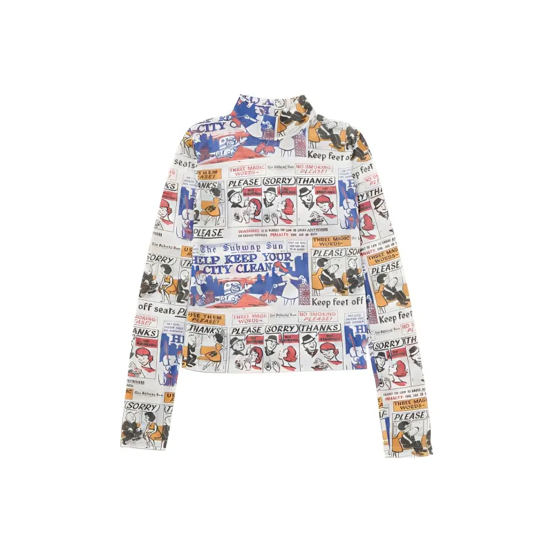MOUSSY X MTA Co-brand Knitwear Women's 017 Mixed White-0