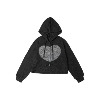 MEETLADY Knitwear Women's Dark Gray Black
