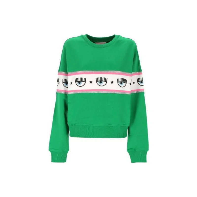 CHIARA FERRAGNI Sweatshirts Women's Green-0