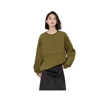 Initial Language x CHAHUASHI LIANMINGKUAN Sweatshirt Artistic Top Women's