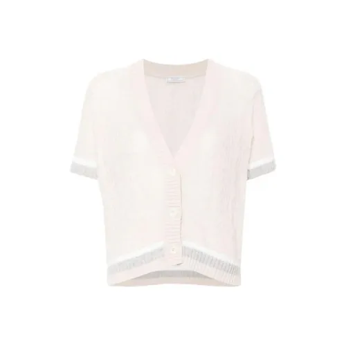 PESERICO V-neck Cable-knit Cardigan