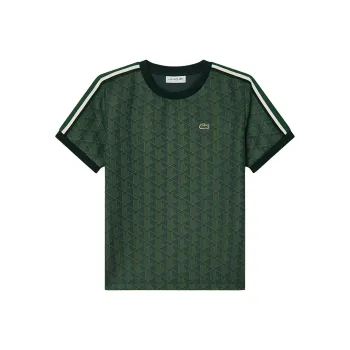 LACOSTE Monogram jacquard T shirt