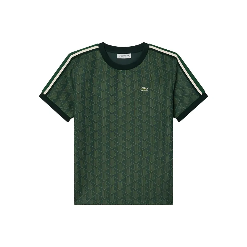 LACOSTE Monogram jacquard T shirt-0