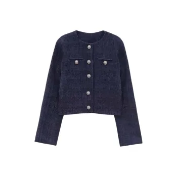 Zonibom Jackets Coats Women's Navy Blue