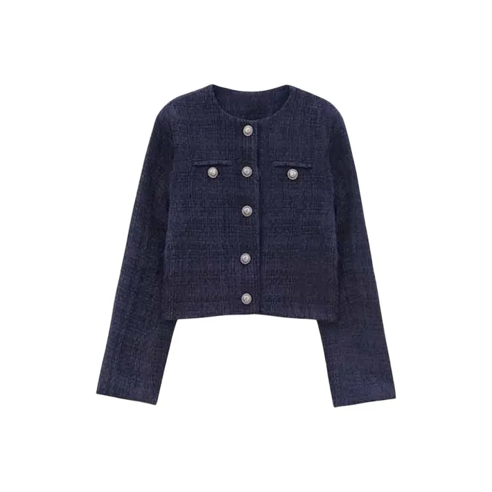 Zonibom Jackets Coats Women's Navy Blue-0