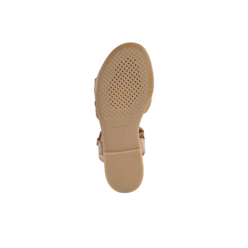 GEOX Naileen One Strap Sandals Women's Brown-5