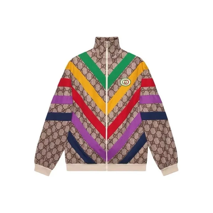 GUCCI Gg Supreme Print Jacket 'Beige/Ebony'-0