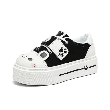 BANWEIDIYA Abrasion Resistant Lightweight Height Increasing Low Top Skateboard Shoes Women's