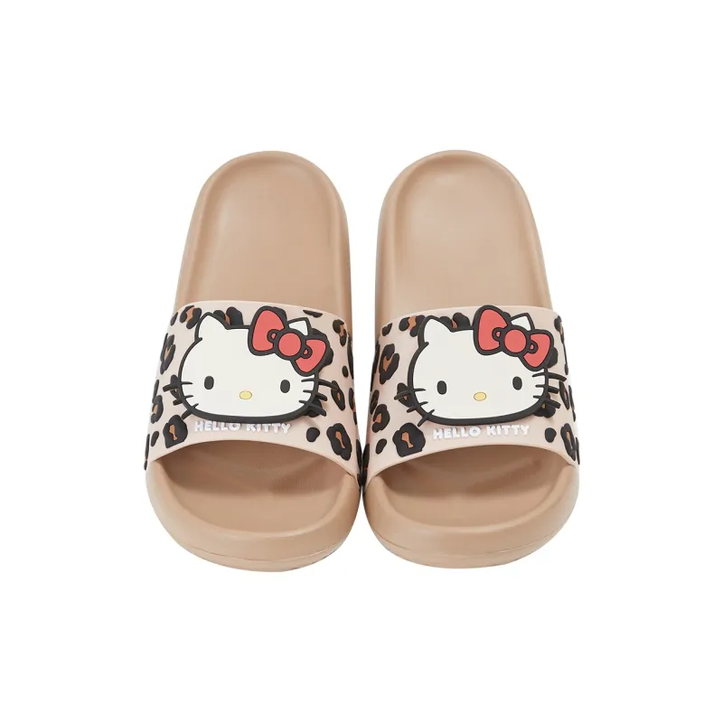 GUKOO x Hello Kitty/, Sanrio Series Slippers Milk Tea Brown-1
