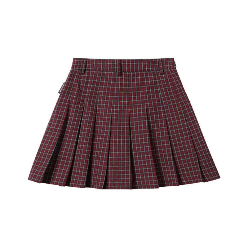 Apparition Casual Short Skirts Women's Cherry Red-1