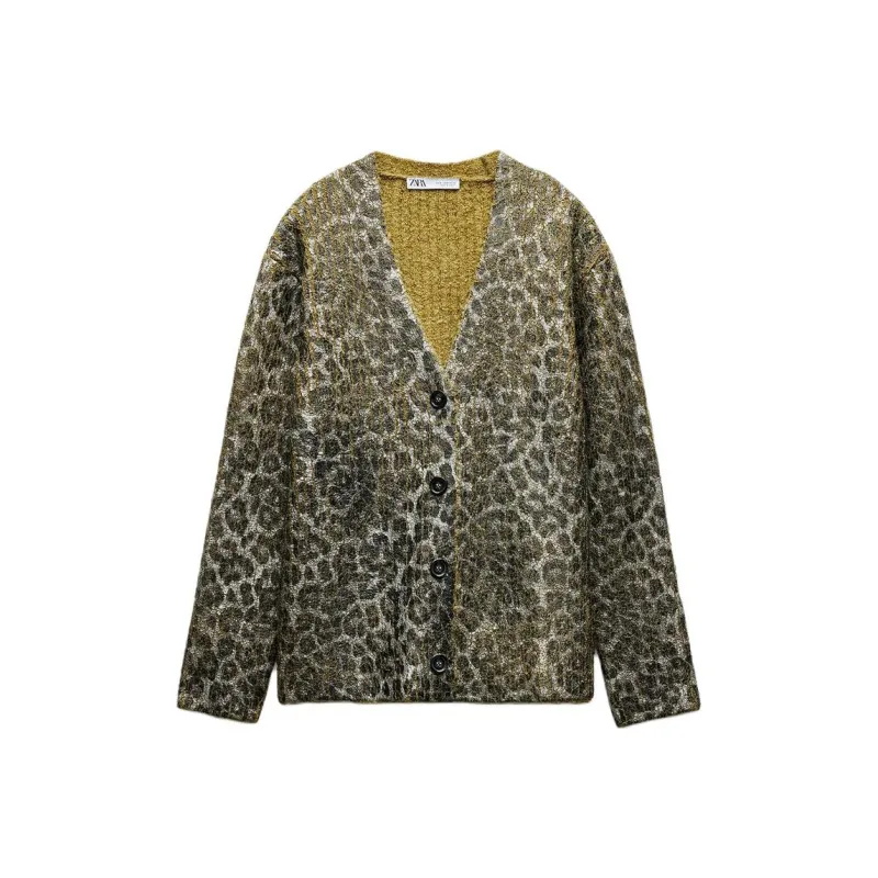 ZARA Knitwear Women's Leopard Print-0