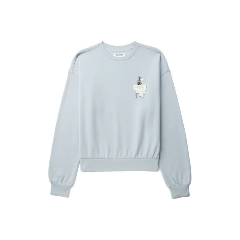 MUSIUM DIV Logo patch Cotton Sweatshirt-0