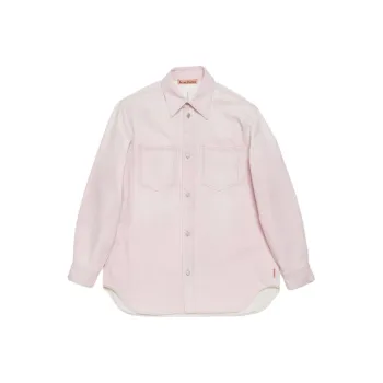 Acne Studios Curved Hem Buttoned Shirt