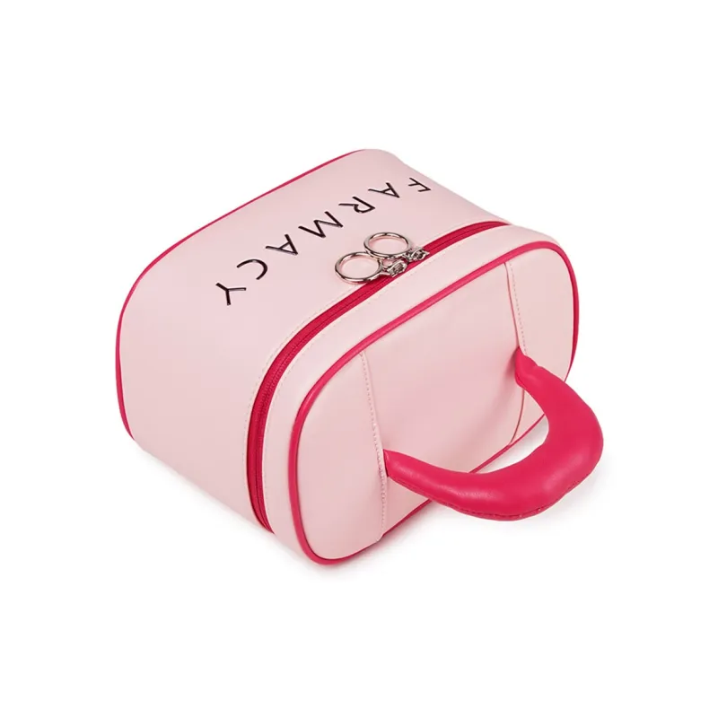 Farmacy PU Makeup Bag Women's White/Pink-9