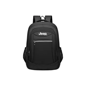 Jeep Polyester Backpack Regular Unisex Gray/Black/Blue