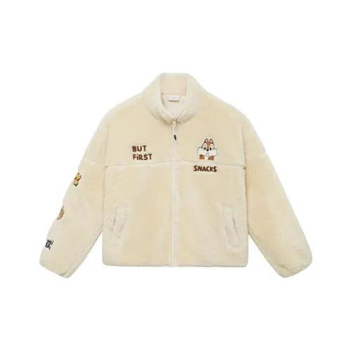 Disney X LINING Sweatshirts Women's Eggnog Cream Gray