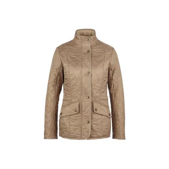 BARBOUR Cavalry Polarquilt Jackets Coats Women's Light Yellow Umber