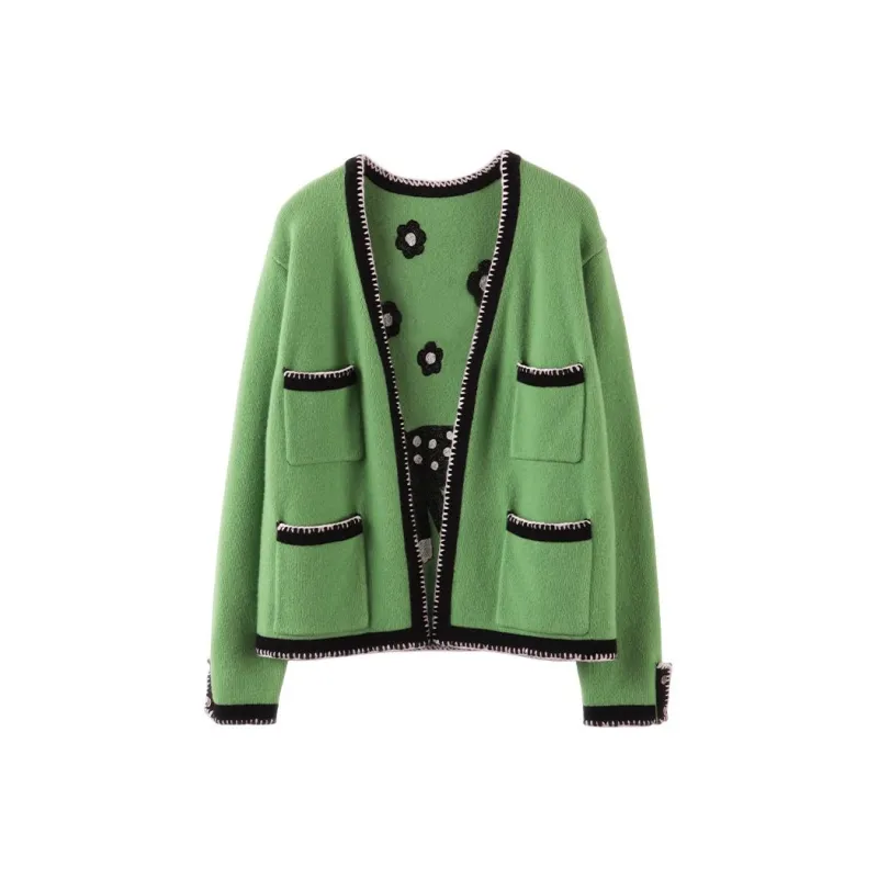 MAIGRE SIMHAT Cashmere Sweater Women's Green-0