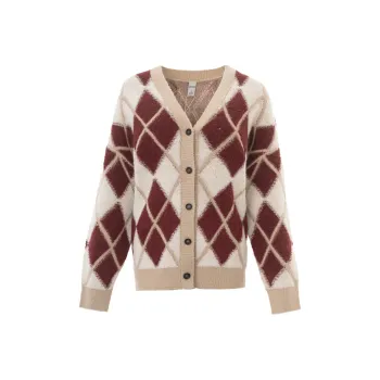 JESSYLINE Knitwear Women's Red With White